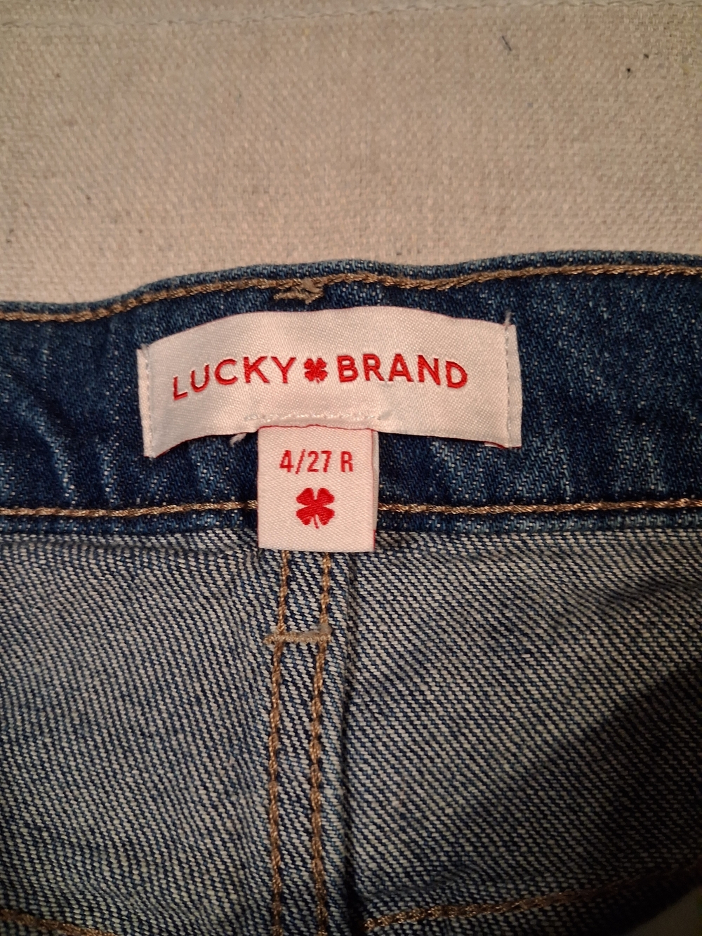 Lucky Brand Boy Mid-Rise Relaxed Straight Jeans Women's Size 4/27 R - Picture 2 of 11